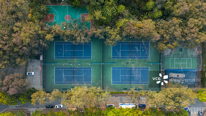 华南理工大学五山校区北区网球场图片素材