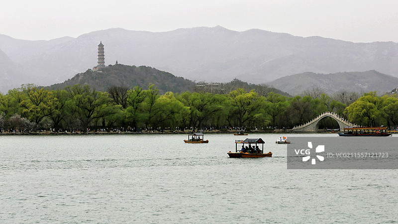 颐和园的山光水色图片素材