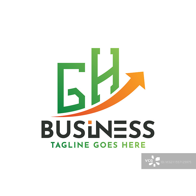 GH金融标志，字母GH标志，商业成功图片素材