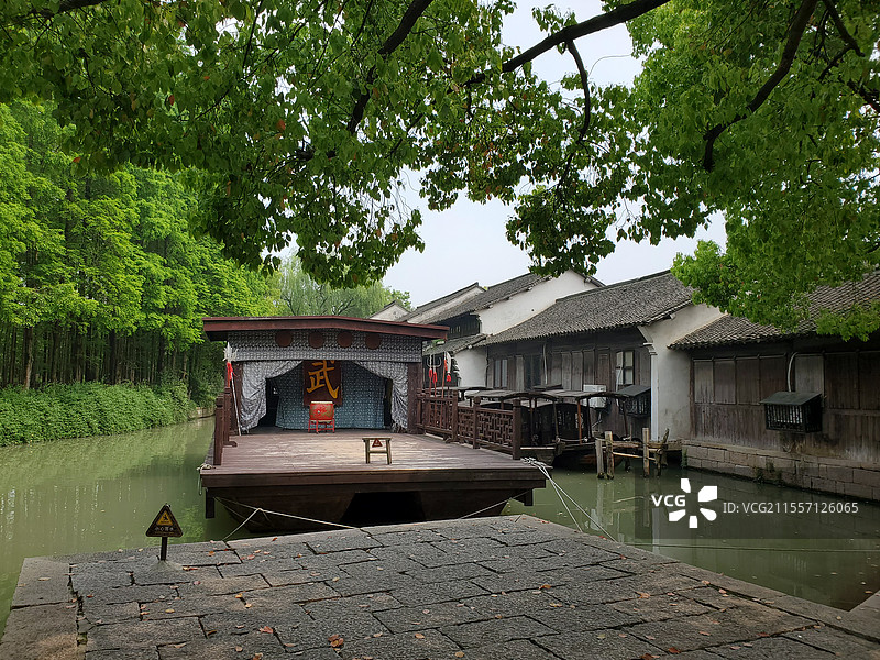 乌镇水上戏台图片素材