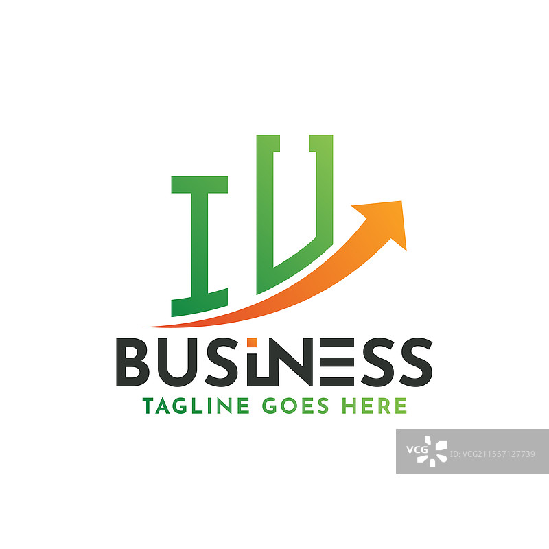 iu金融标志字母iu标志商业成功图片素材