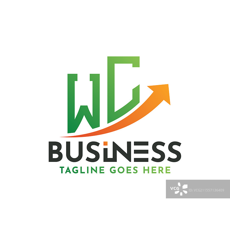 WC金融标志字母WC标志商业成功图片素材