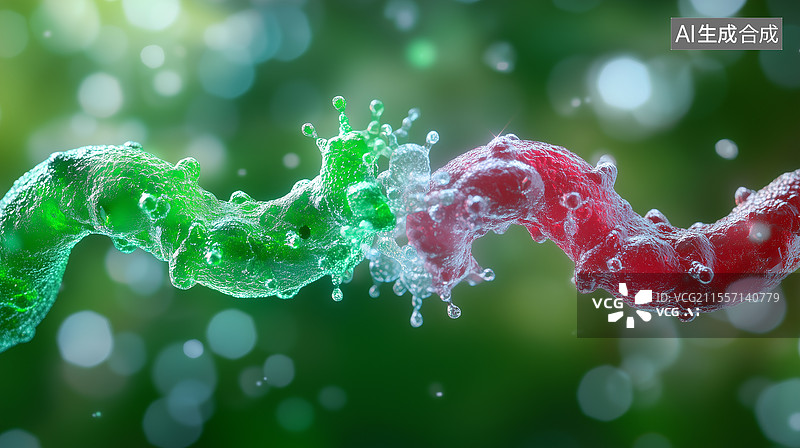 【AI数字艺术】分子碰撞的艺术图片素材
