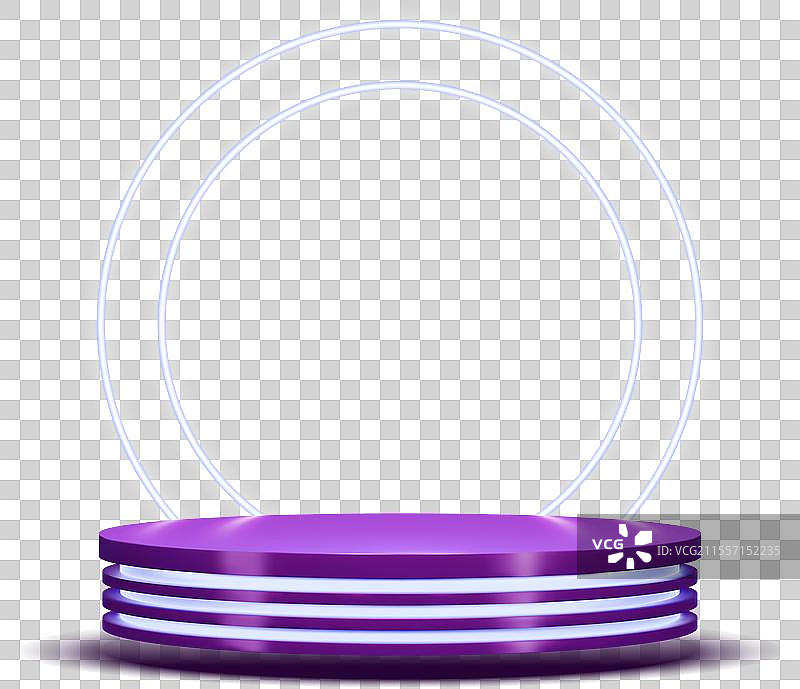 3D紫色紫罗兰霓虹灯产品展示台图片素材