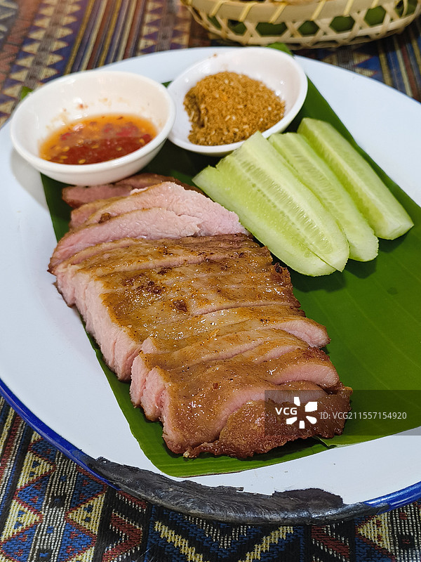 风味猪颈肉图片素材