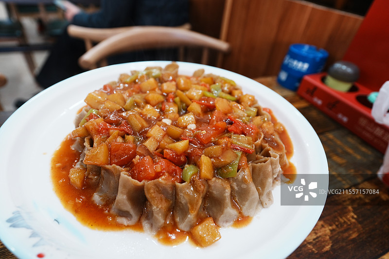 山西面食—莜面窝窝/莜面鱼鱼图片素材