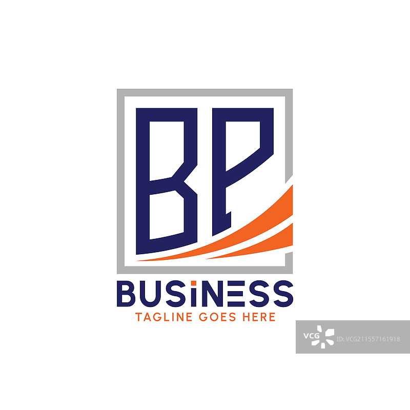 现代字母BP商业标志图片素材