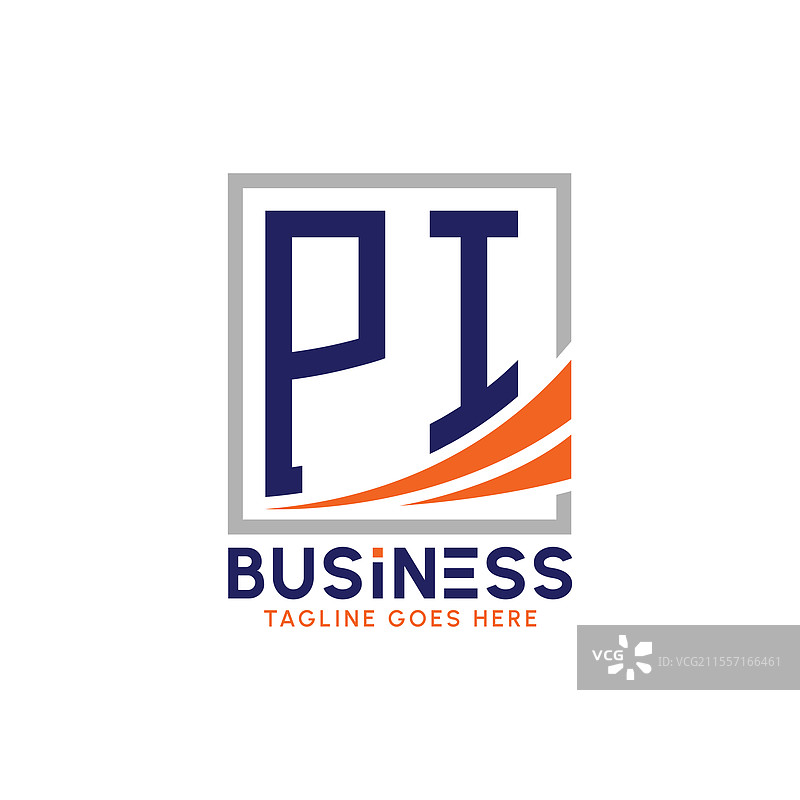 现代π字母商业标志图片素材