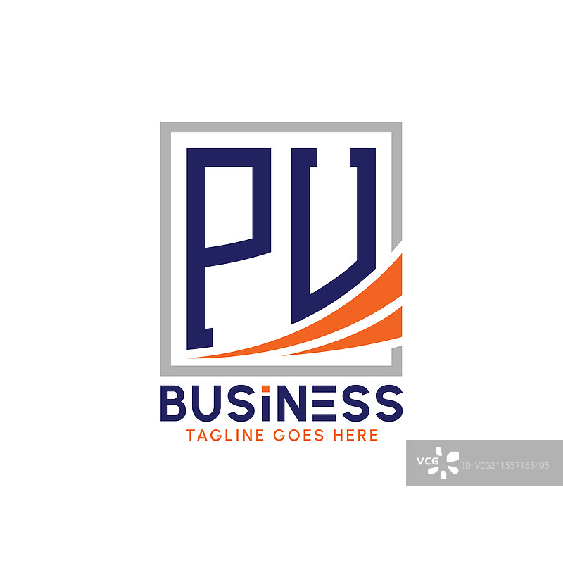 现代PU字母商业标志图片素材