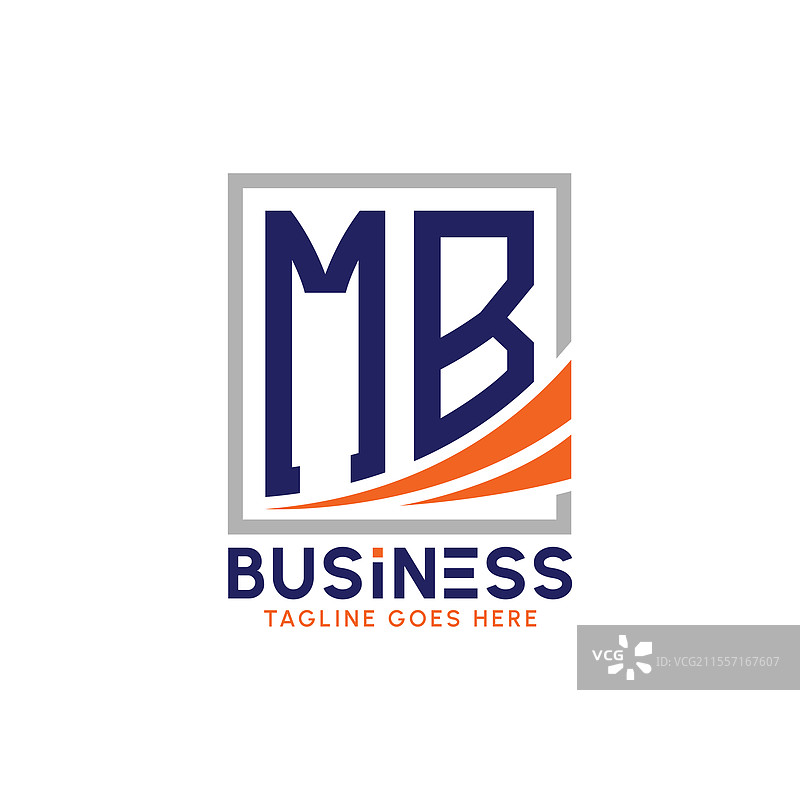 现代MB商业标志设计图片素材