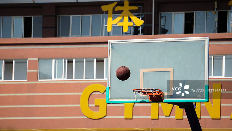 运动的篮球场图片素材