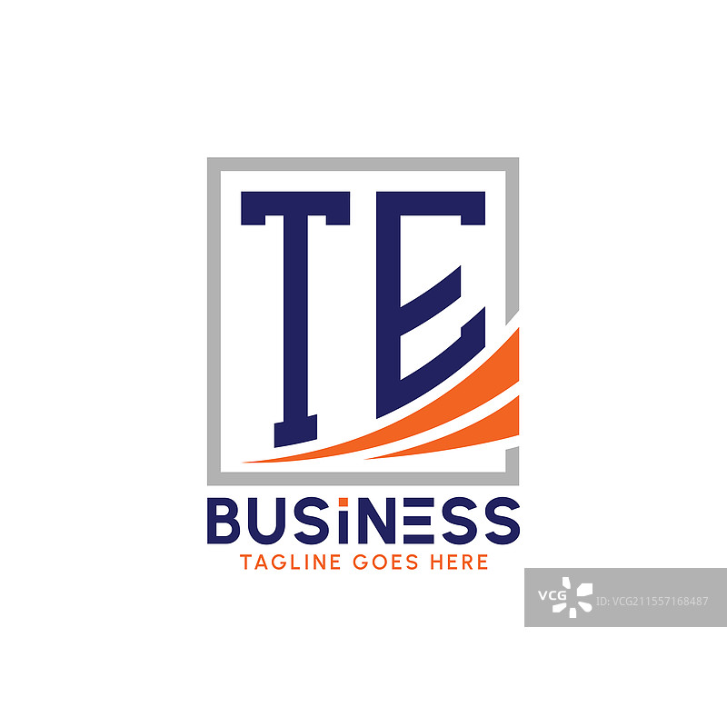 现代字母TE商业标志图片素材