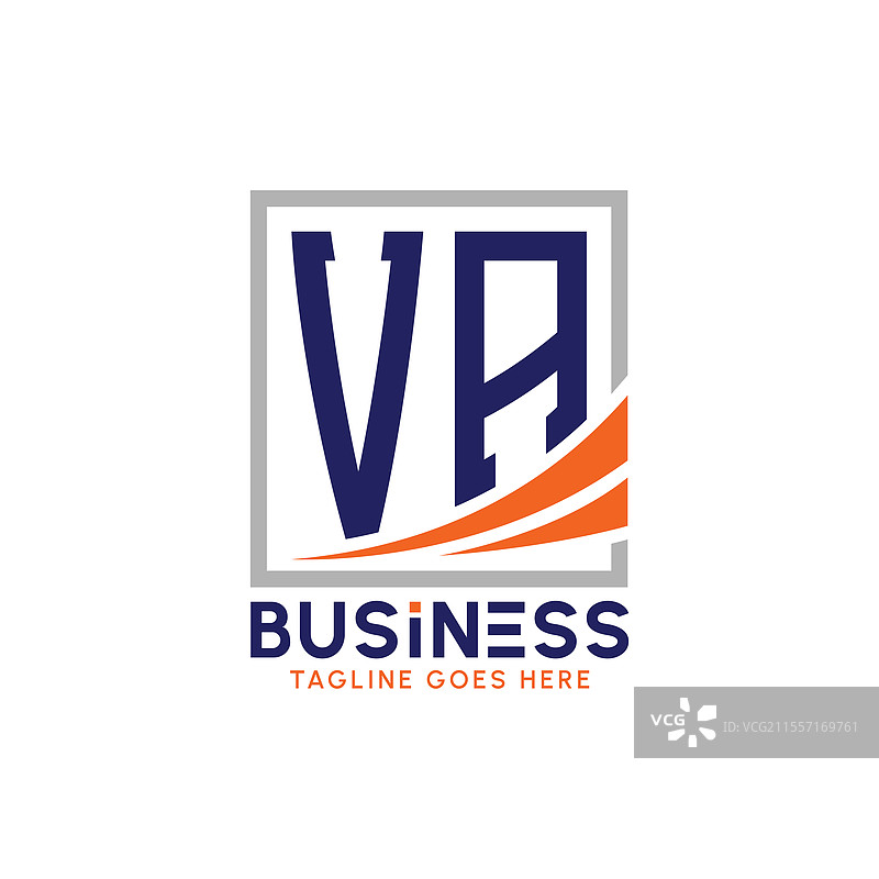 现代VA字母商业标志图片素材
