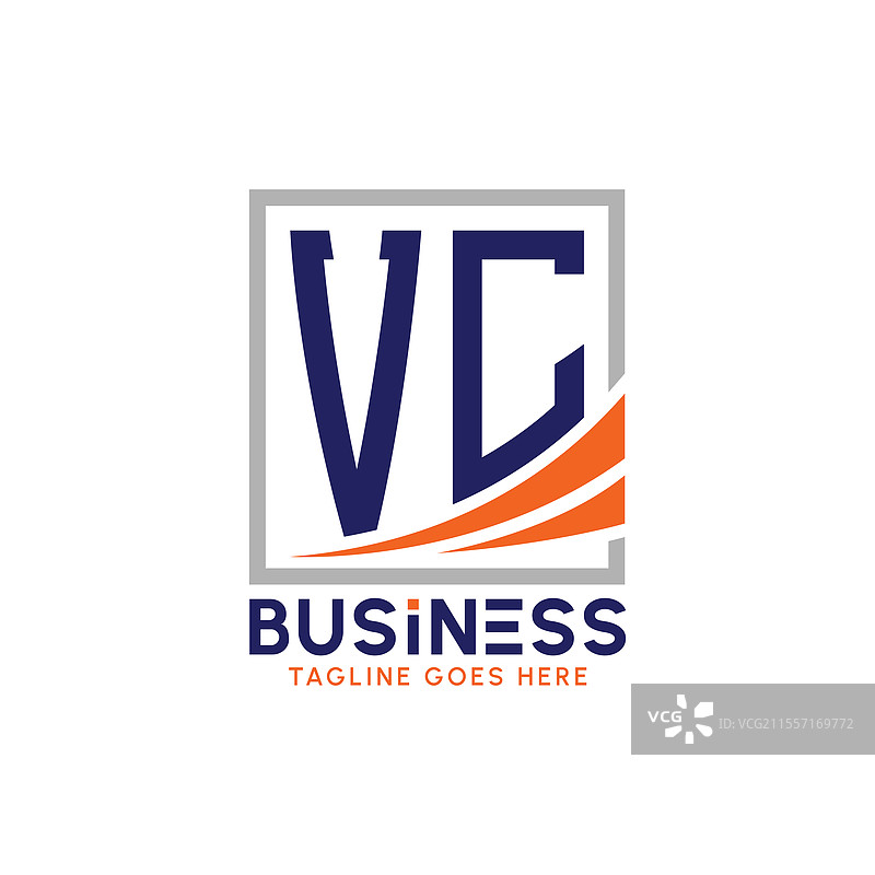 现代风险投资字母VC商标设计图片素材