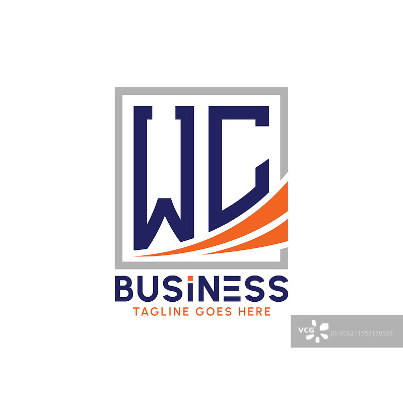 现代字母WC商业标志图片素材