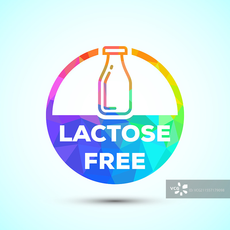 无乳糖图标设计 健康食品概念图片素材