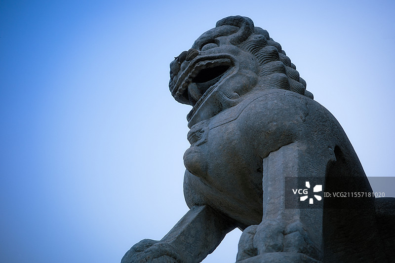 北京正阳门石狮子图片素材