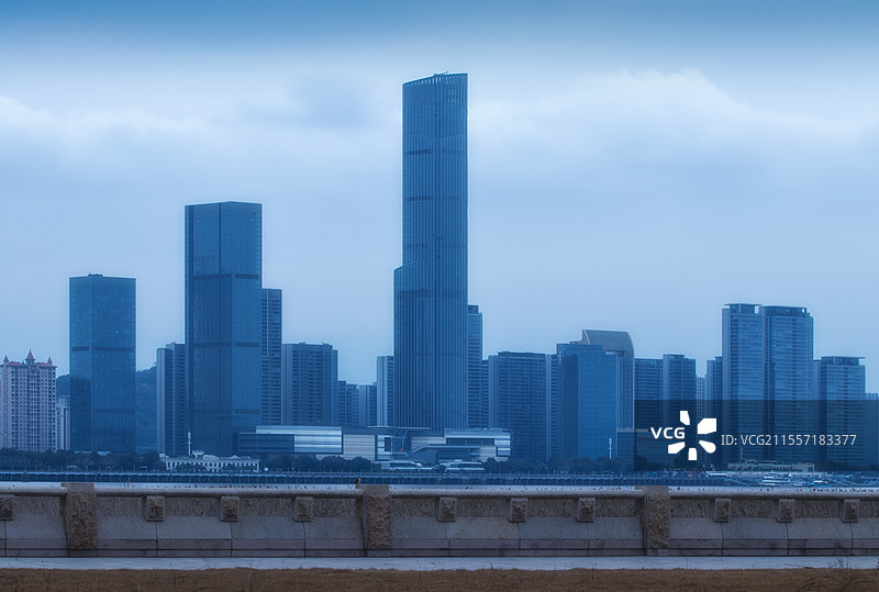 温州城市天际线风光图片素材