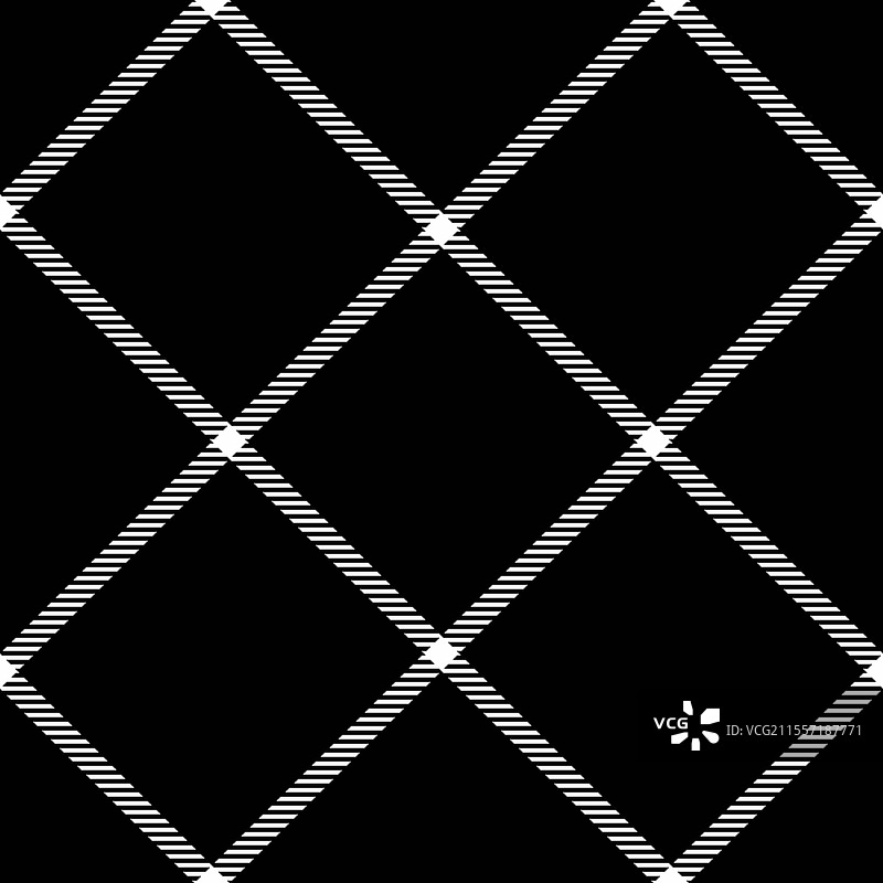 时尚的黑白菱形图案，十分大胆图片素材