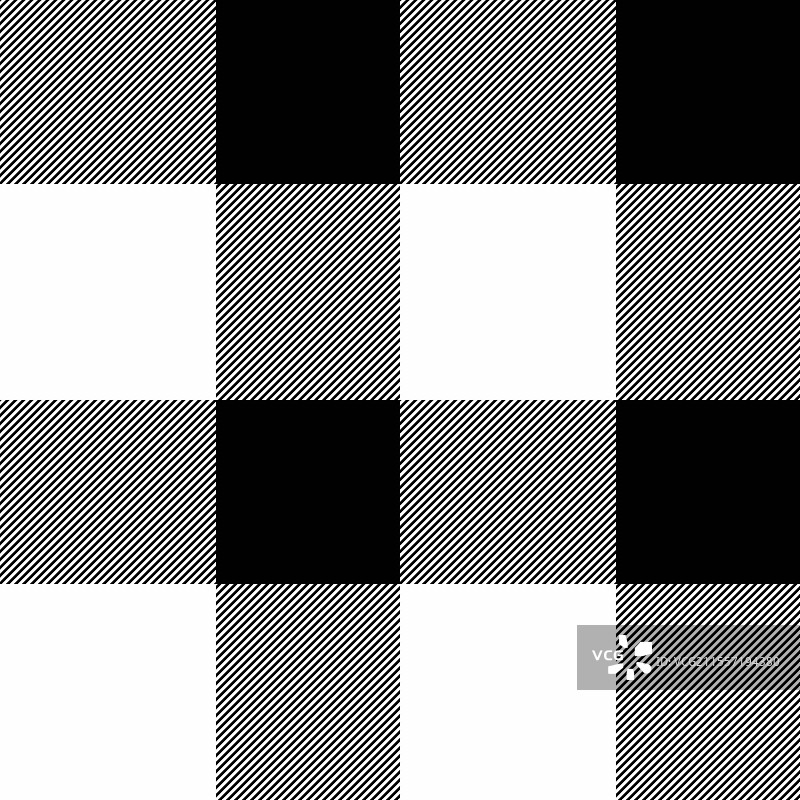 时尚的黑白水牛格纹图案图片素材