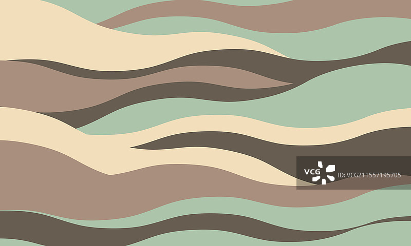平静的自然色调中的抽象波浪图案图片素材