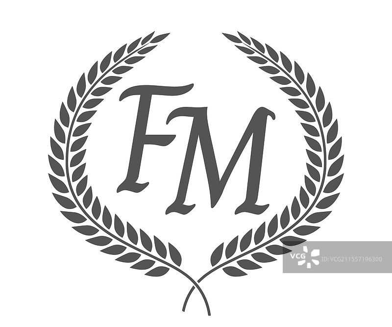 字母f和m的首字母组合标志设计图片素材