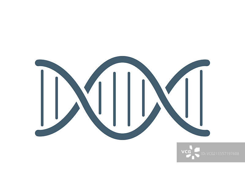 干净现代的DNA双螺旋，适合用于图片素材