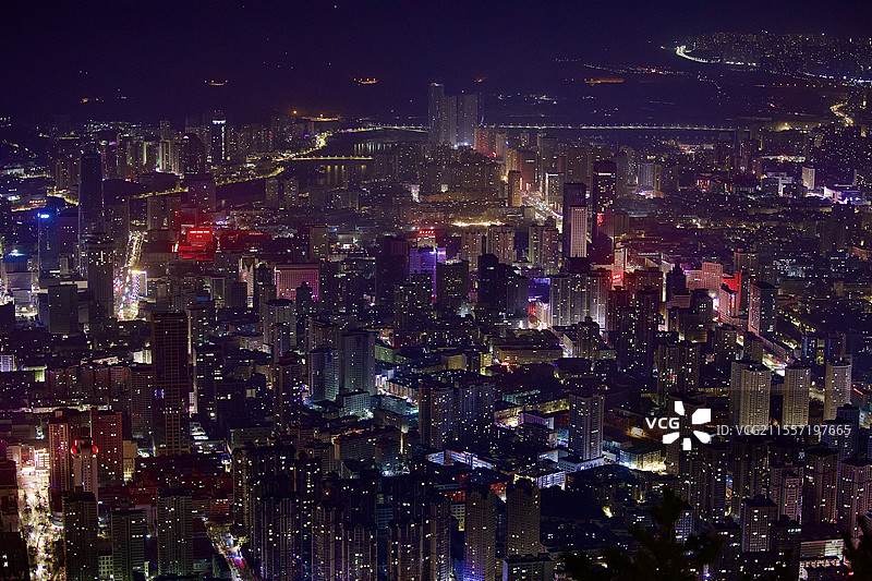 甘肃兰州三台阁夜景图片素材