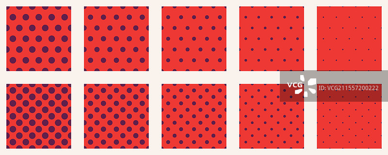 简单背景的波点无缝图案图片素材