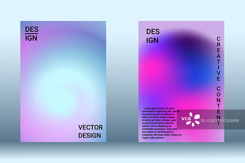 现代艺术设计的封面套装图片素材