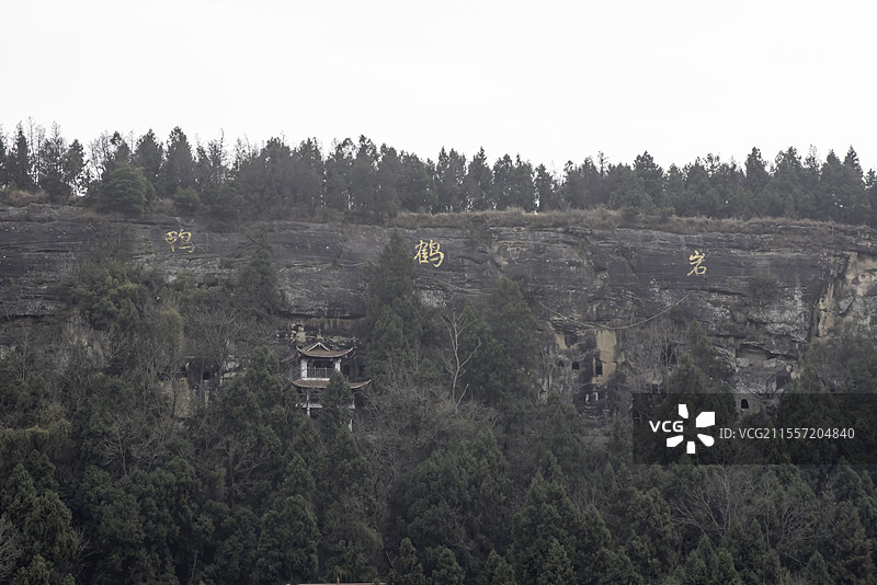 绵阳梓潼鸭鹤岩户外露营基地图片素材