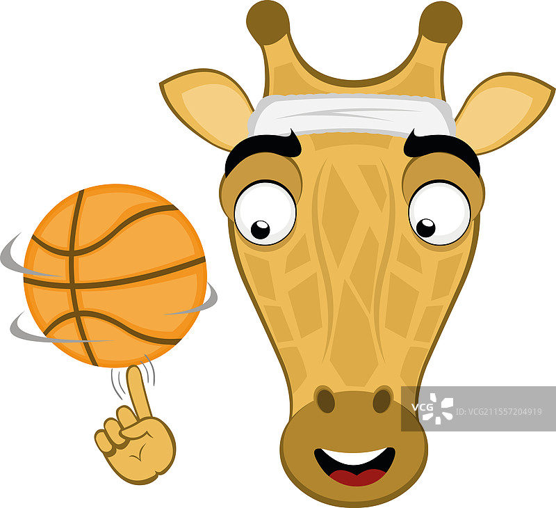 长颈鹿打篮球图片素材