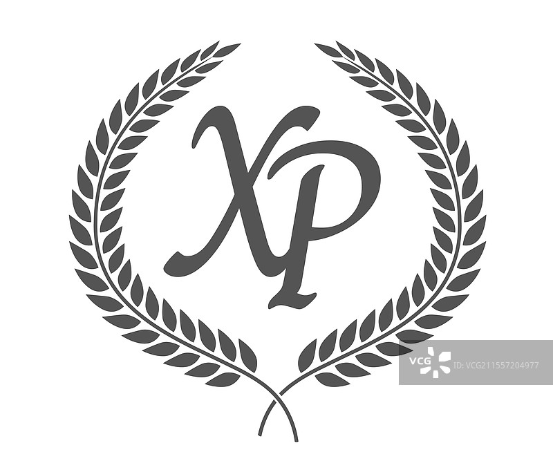 字母x和p的首字母组合标志设计图片素材