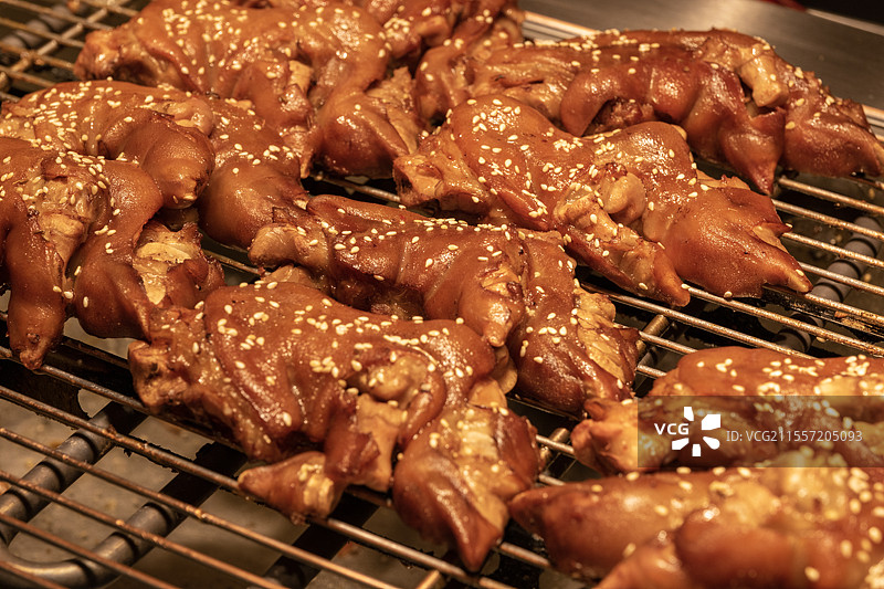 地方美食烧烤猪蹄图片素材