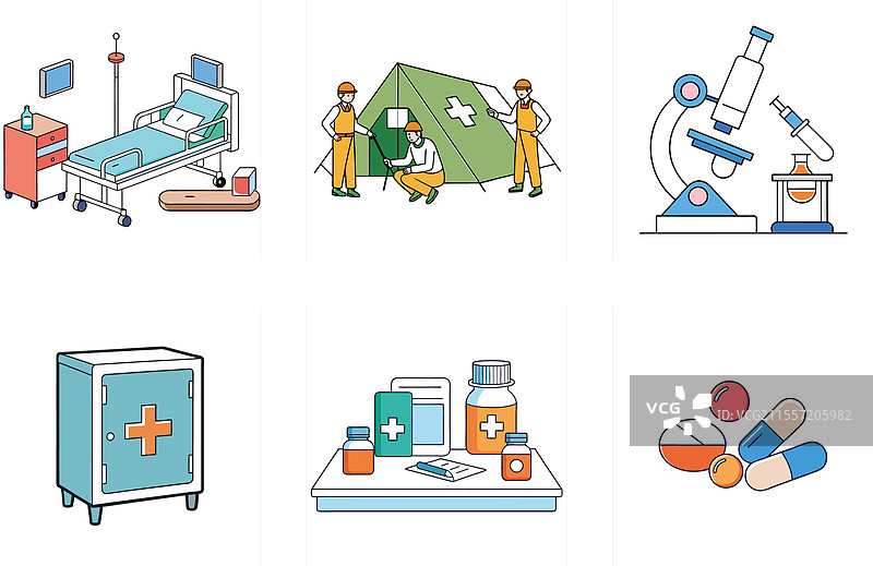 无菌一次性注射器药品捆绑图片素材