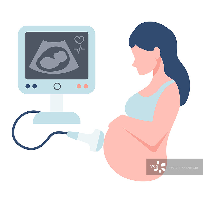 孕妇超声波图标图片素材