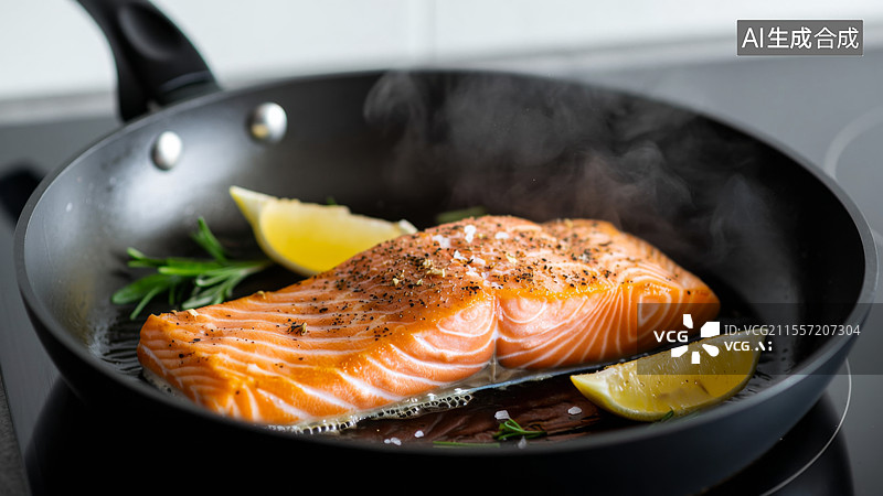 【AI数字艺术】美味的三文鱼图片素材