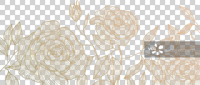 奢华的花卉装饰图片素材