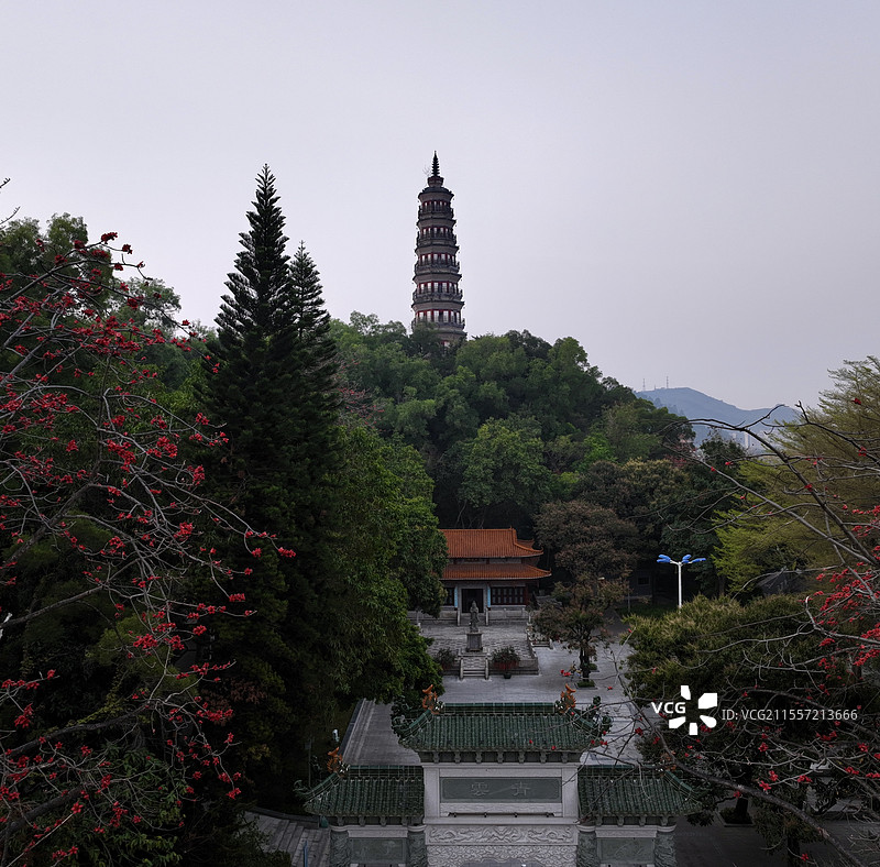 順峰山公园青云塔图片素材