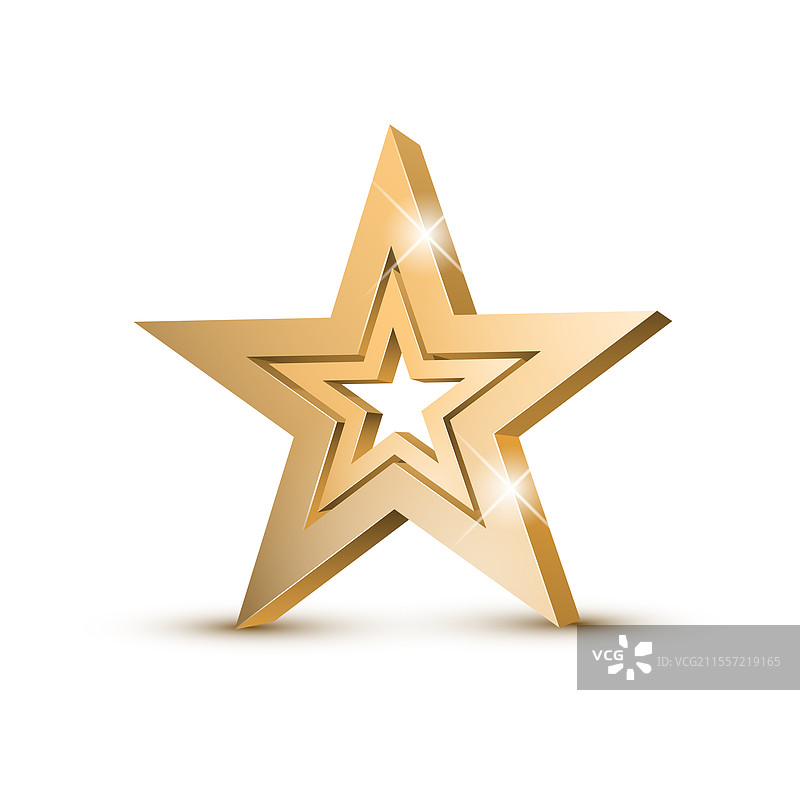 获奖金星3D符号图片素材