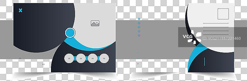 清洁服务机构明信片模板设计图片素材