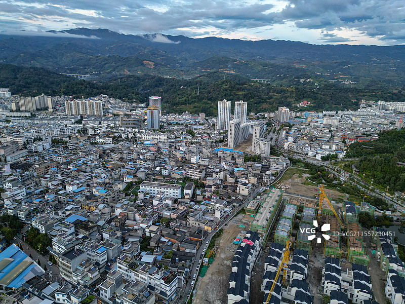 云南临沧市凤庆县航拍图片素材