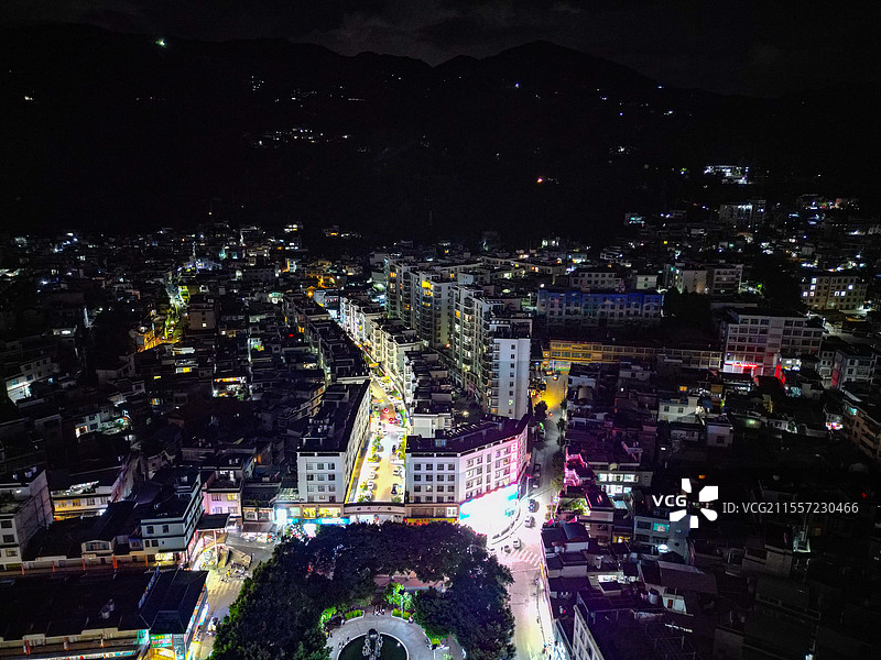 云南临沧市凤庆县航拍图片素材