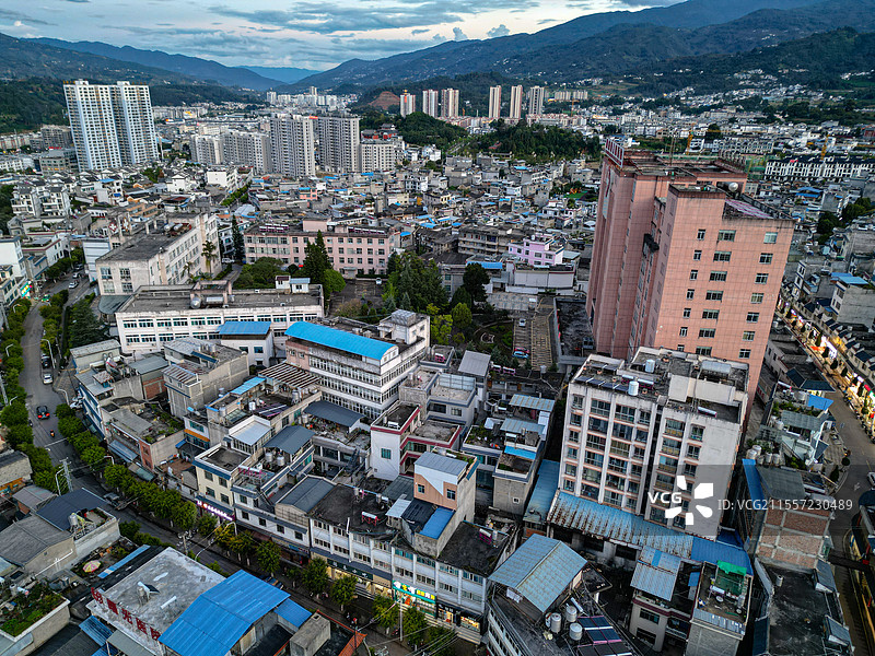 云南临沧市凤庆县航拍图片素材