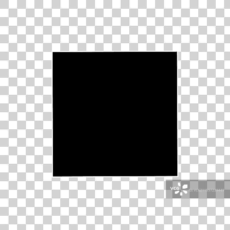 黑白相框设计的照片框模型图片素材