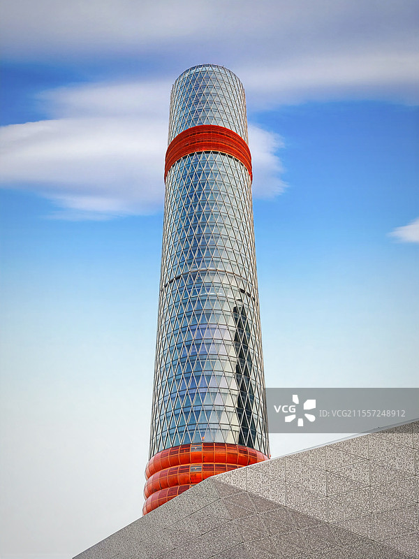 上海城市风光-上海长滩观光塔图片素材