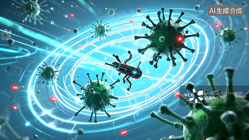 【AI数字艺术】病毒图片素材