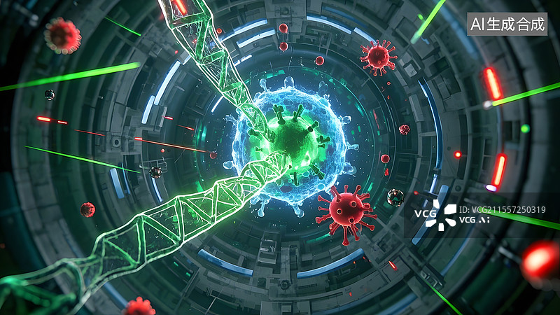 【AI数字艺术】病毒图片素材