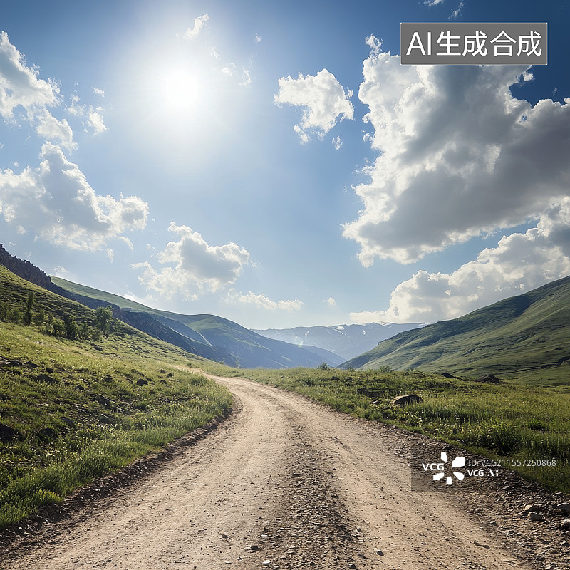 【AI数字艺术】山路图片素材