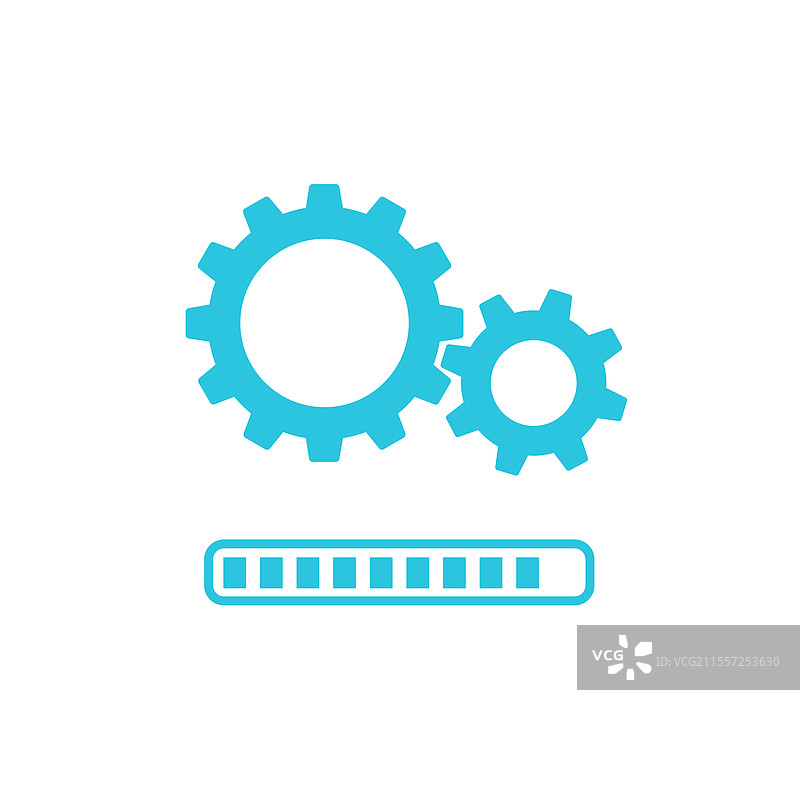 安装更新图标，背景为白色图片素材